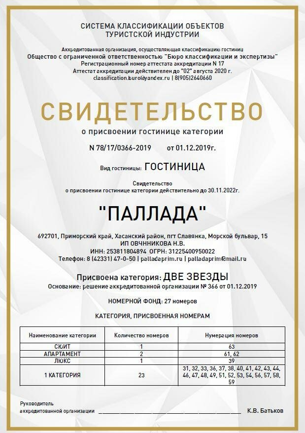 Гостиница Паллада Славянка-31