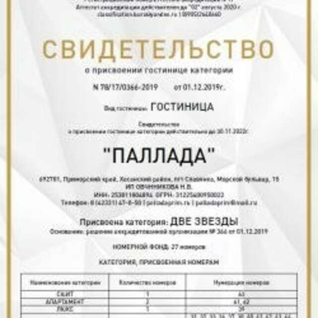 Гостиница Паллада Славянка-7